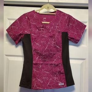 Mobb Xxs purple print scrub